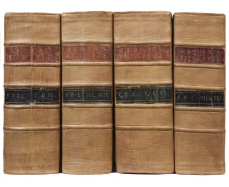 Grose (Francis). The Antiquities of England and Wales, 8 volumes (bound in 4), printed for S. Hooper, circa 1787, topographic