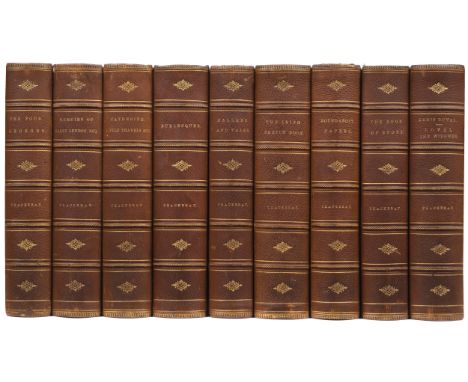 Thackeray (William Makepeace). A selection of works, 8 volumes, London: Smith, Elder and Co, 1869, light spotting to a few le