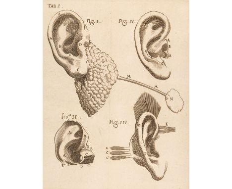 Valsalva (Antonio Maria). De Aure Humana Tractatus, in quo integra auris fabrica, multis novis inventis &amp; iconismis illus