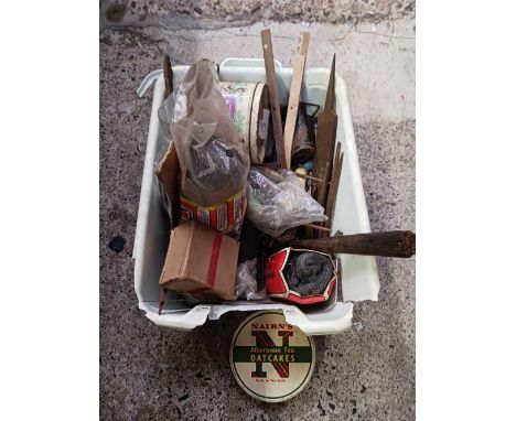 CARTON WITH MISC HAND TOOLS, FILES, HAMMERS