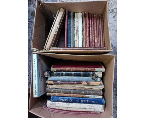 2 CARTONS OF MISC VINTAGE SONG &amp; MUSIC BOOKS