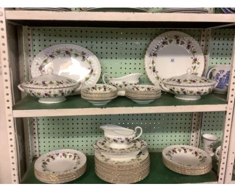 ROYAL WORCESTER BACCHANAL 12 PLACE DINNER SERVICES INCL; TUREEN'S, MEAT PLATE ETC, APROX 45 PIECES