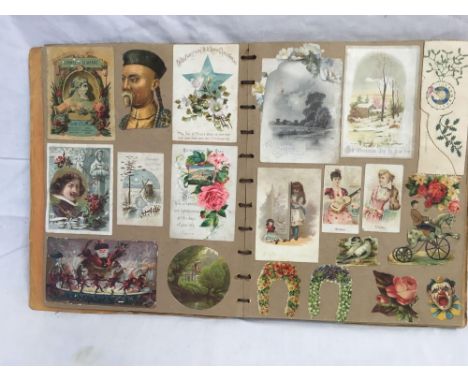 FOLDER OF VINTAGE POSTCARDS