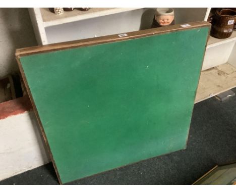 VINTAGE FOLDING CARD TABLE WITH BAIZE TOP