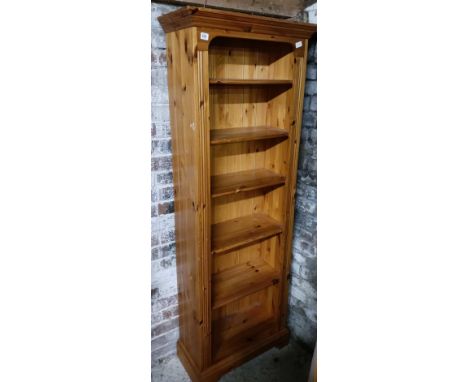 6 SHELF PINE BOOKCASE