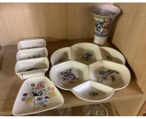 4 PIECES OF POOLE POTTERY 