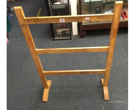 VINTAGE BEECH WOOD TOWEL RAIL