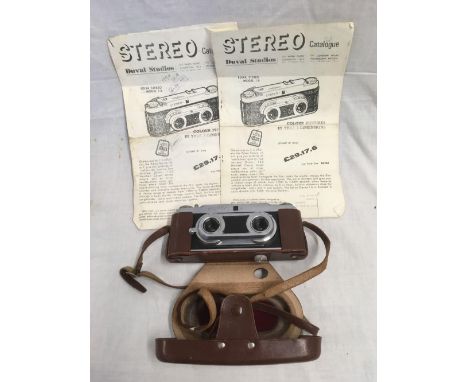 EDIXA STEREO CAMERA, MODEL 1A WITH CASE