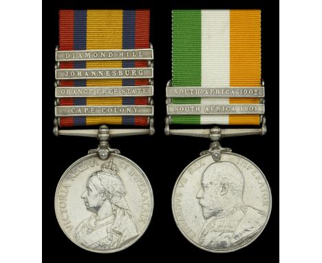 Pair: Lieutenant-Colonel R. O. Marton, C.M.G., D.S.O., Royal Garrison Artillery, who was twice Mentioned in Despatches  Queen