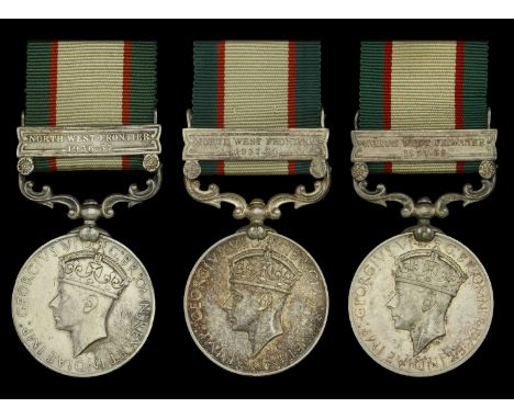 India General Service 1936-39, 1 clasp (3), North West Frontier 1936-37 (Syce Pirthi, 3-12 F.F.R.); North West Frontier 1937-