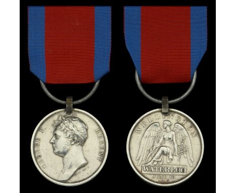 Waterloo 1815 (Captain Gore Brown, Royal Foot Artillery.) fitted with replacement steel clip and ring suspension, light conta