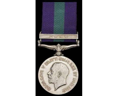 General Service 1918-62, 1 clasp, Iraq (6335226 Pte. A. E. Deacon, R.W. Kent R.) good very fine, rare to unit £140-£180  --- 