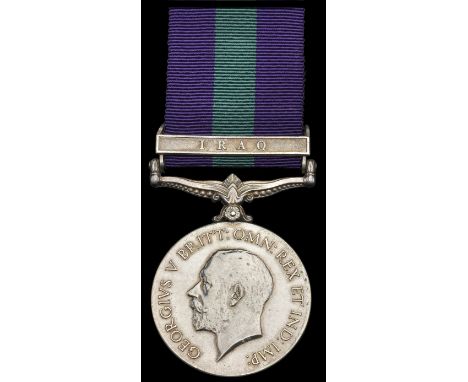 General Service 1918-62, 1 clasp, Iraq (6335226 Pte. A. E. Deacon, R.W. Kent R.) good very fine, rare to unit £140-£180  --- 