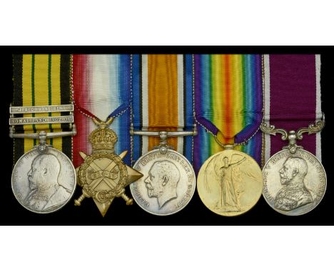 Five: Lieutenant G. Simmonds, Hampshire Regiment  Africa General Service 1902-56, 2 clasps, Somaliland 1902-04, Jidballi (436