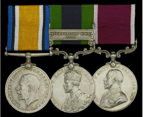 Three: Warrant Officer Class II R. R. Johnson, Royal Field Artillery  British War Medal 1914-20 (21240 W.O. Cl.2. R. R. Johns