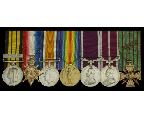 Seven: Acting Warrant Officer Class I J. McConnell, Royal Garrison Artillery  East and West Africa 1887-1900, 1 clasp, Sierra