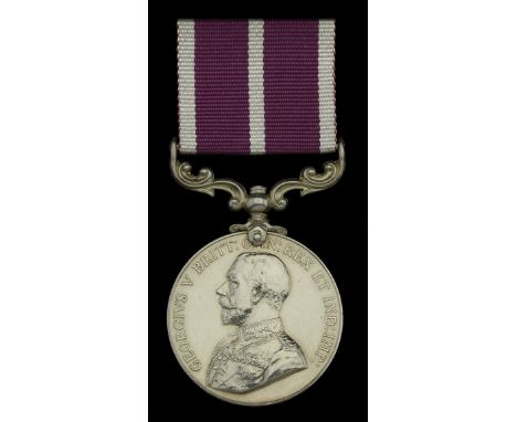 Army Meritorious Service Medal, G.V.R., 1st issue (149803 Bmbr: A. H. Hunt. Clerks’ Sec: R.A.) good very fine £100-£140  --- 