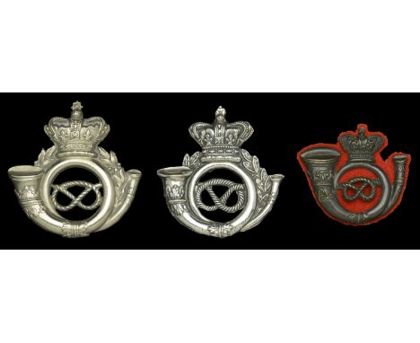 Staffordshire Volunteer Corps Administration Battalions Shako/ Glengarry Badges. A 3rd Battalion Officers Shako/ Glengarry ba