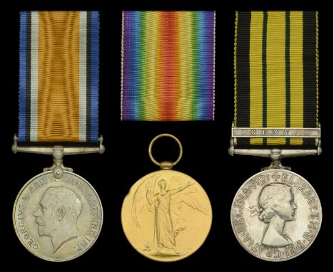 Three: Captain J. C. Christie, Royal Air Force, later Inspector of Police First Class (Reserve), Kenya  British War and Victo