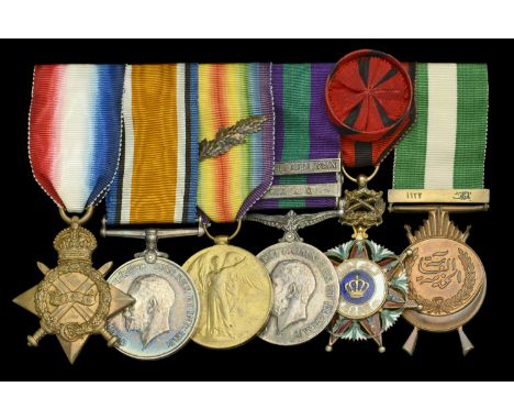 An extremely rare ‘Northern Kurdistan’ group of five awarded to Major Duncan Brown, Royal Field Artillery   1914-15 Star (2. 