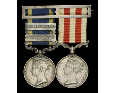 Pair: Major-General G. R. Brown, Bengal Horse Artillery  Punjab 1848-49, 2 clasps, Chilianwala, Goojerat (Lieut. G. R. Brown,