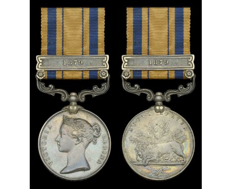 The Zulu War medal awarded to Private Frederick Seymour, 3/60th Foot, who was afterwards killed in action during the First Bo