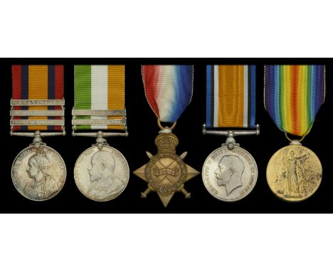 Five: Gunner R. Melling, ‘Q’ Battery, Royal Horse Artillery, who was wounded at Modder River on 15 February 1900  Queen’s Sou