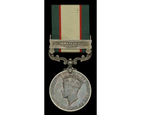 India General Service 1936-39, 1 clasp, North West Frontier 1936-37 (2322183 Sgln. J. Mc C. Patrick. R. Signals.) minor edge 
