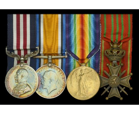 A Great War ‘French theatre’ M.M. group of four awarded to Sergeant G. B. Milnes, 2nd Battalion, Hampshire Regiment  Military