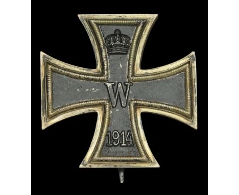 Germany, Prussia, Iron Cross 1914, First Class breast badge, silver with iron centre, a nice example of flat construction, wi