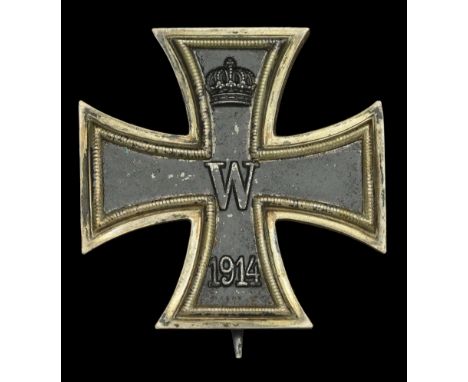 Germany, Prussia, Iron Cross 1914, First Class breast badge, silver with iron centre, a nice example of flat construction, wi