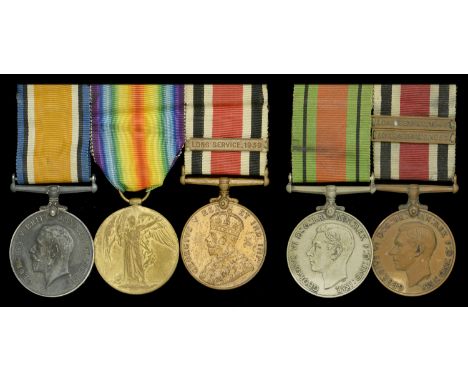 Three: Gunner E. M. Dumper, Royal Artillery British War and Victory Medals (128783 Gnr. E. M. Dumper. R.A.); Special Constabu