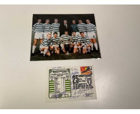 CELTIC LISBON LIONS; a 25th Anniversary first day cover celebrating the victory of Celtic over Inter Milan being the first Br