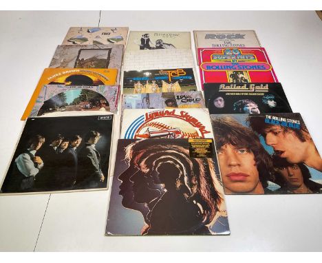 Quantity of records including The Rolling Stones,  The Beatles and others 