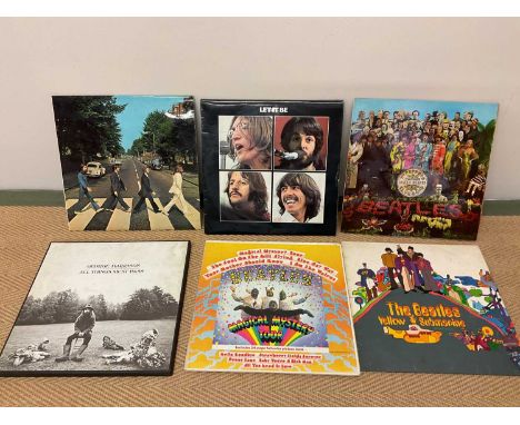 A large collection of LP records and singles to include; David Bowie, Pink Floyd, Thin Lizzy, Elton John, The Beatles, The Po