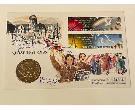 BILL &amp; HILLARY CLINTON; a first day cover bearing both signatures and dated 7.27.96, unframed.
