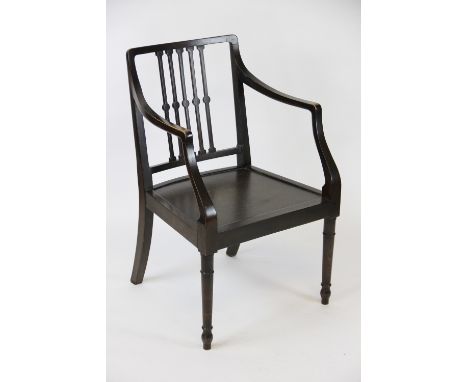 A King Georg VI ceremonial chair, possibly for the festival of Britain 1951, the underside stamped '1951 B. North High Wycomb