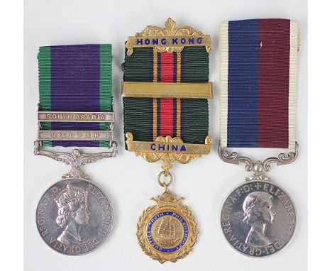 Two service medals to (0)4116567 W. R. Wilcox R.A.F, comprising Elizabeth II Campaign Service Medal named Sac W. R. Wilcox wi