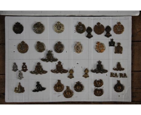 A collection of British Army badges, to include; Glamorgan Imperial Yeomanry, North Irish Horse and Westminster Dragoons (Qty