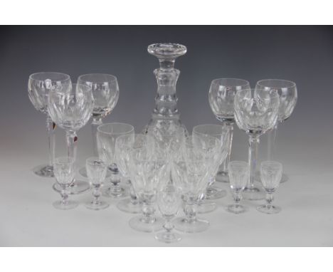 A collection of Waterford glass ware, to include; six tall glasses, seven further stemmed glasses and five liqueurs, along wi