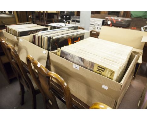 A LARGE COLLECTION OF LP RECORDS TO INCLUDE; PINK FLOYD, PHIL COLLINS, QUEEN, MICHAEL JACKSON, ABBA, AND A QUANTITY OF 'THE G