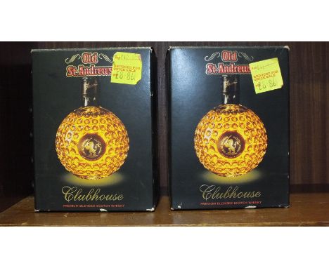 Two 70cl bottles of St Andrews Clubhouse Scotch Whisky, in original packaging, (2).