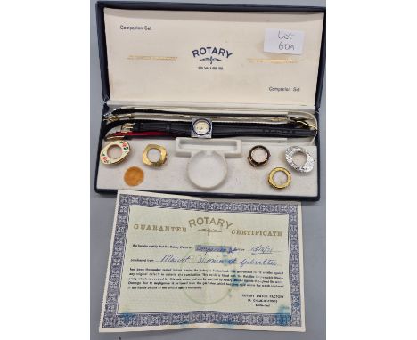 Rotary Swiss companion watch, switchable cases and straps.