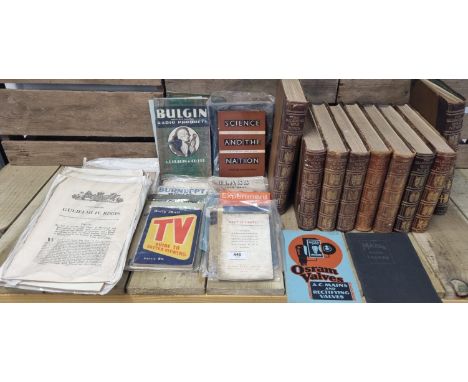 A collection of the illustrated war news books &amp; antique radio/ TV and other pamphlets; Keep it going, Everyday dishes, B