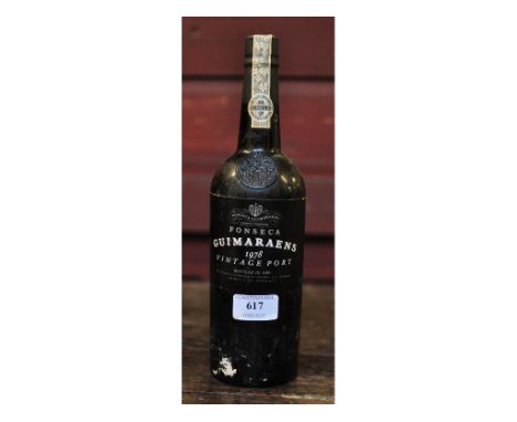 A bottle of Fonseca Guimaraens Vintage Port, 1978, bottle 1980