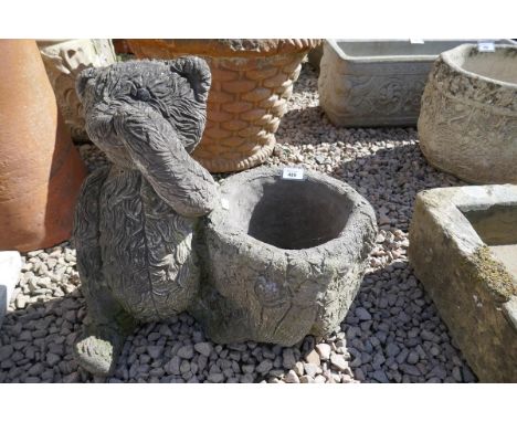 Teddy bear stone planter&nbsp; 