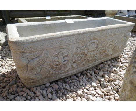 Stone trough planter 