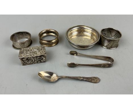 Collection of hallmarked silver to include trinket box - Approx. weight 149g 