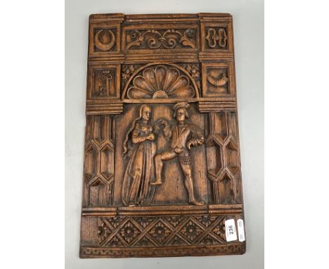 Oak carved panel 