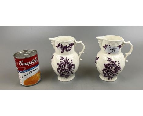 Pair of Royal Worcester Dr Wall jugs - Approx. height: 14.5cm 